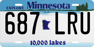 MN license plate 687LRU