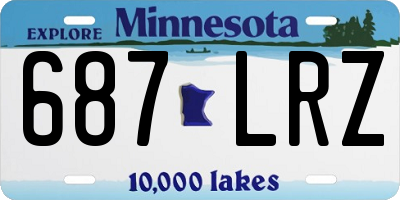 MN license plate 687LRZ