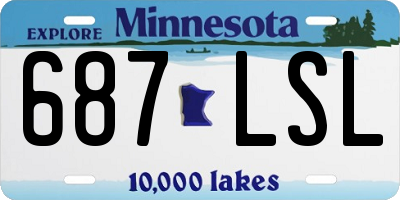 MN license plate 687LSL