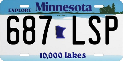 MN license plate 687LSP