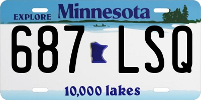 MN license plate 687LSQ