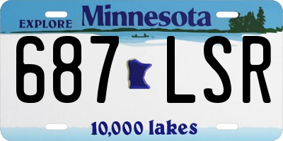 MN license plate 687LSR