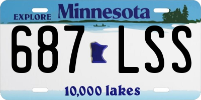 MN license plate 687LSS