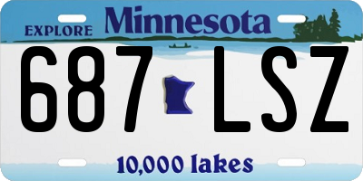MN license plate 687LSZ
