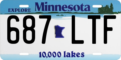 MN license plate 687LTF
