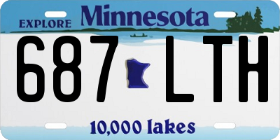 MN license plate 687LTH