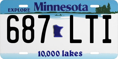 MN license plate 687LTI