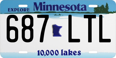 MN license plate 687LTL