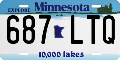 MN license plate 687LTQ
