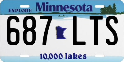 MN license plate 687LTS