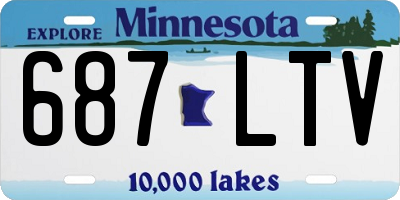 MN license plate 687LTV