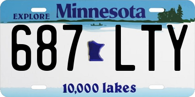 MN license plate 687LTY