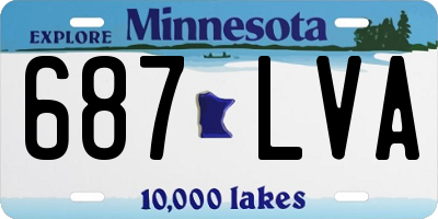 MN license plate 687LVA