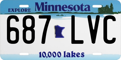 MN license plate 687LVC