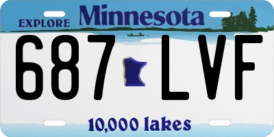 MN license plate 687LVF