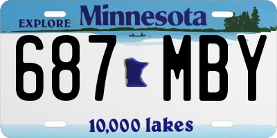 MN license plate 687MBY