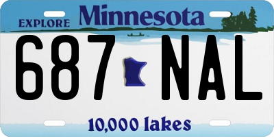 MN license plate 687NAL