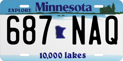 MN license plate 687NAQ
