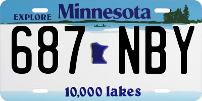 MN license plate 687NBY