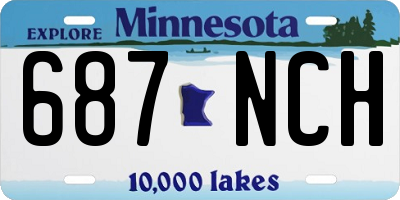 MN license plate 687NCH