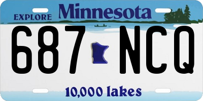 MN license plate 687NCQ