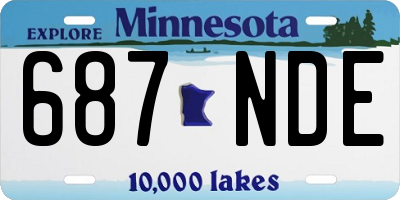 MN license plate 687NDE