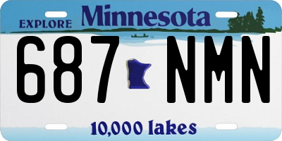 MN license plate 687NMN