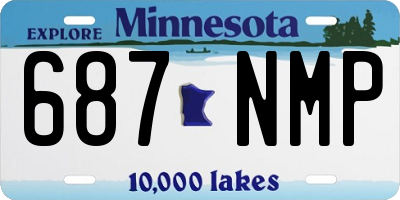 MN license plate 687NMP
