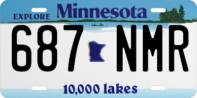MN license plate 687NMR