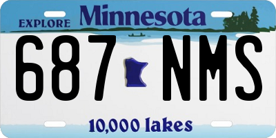 MN license plate 687NMS