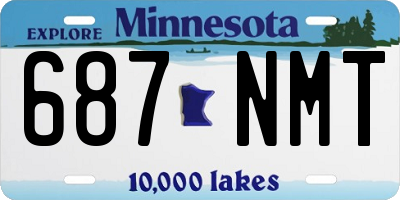 MN license plate 687NMT