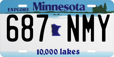MN license plate 687NMY