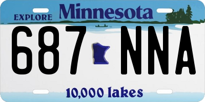 MN license plate 687NNA