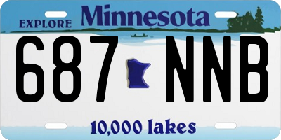 MN license plate 687NNB