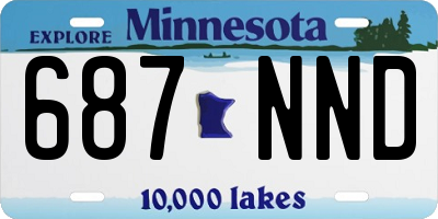 MN license plate 687NND