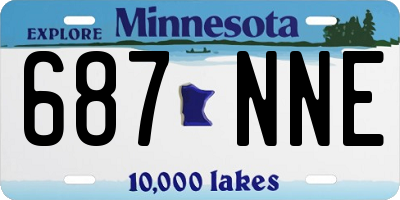 MN license plate 687NNE