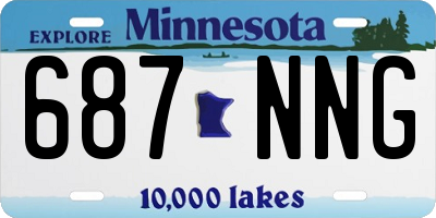 MN license plate 687NNG