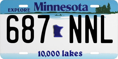 MN license plate 687NNL