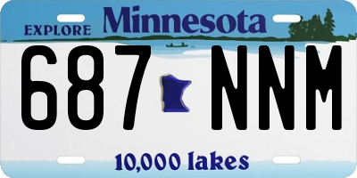 MN license plate 687NNM