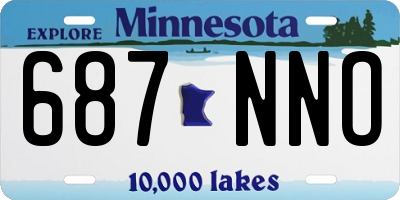 MN license plate 687NNO