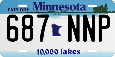 MN license plate 687NNP