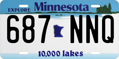 MN license plate 687NNQ