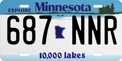 MN license plate 687NNR