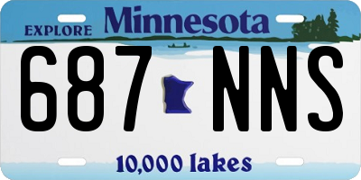 MN license plate 687NNS