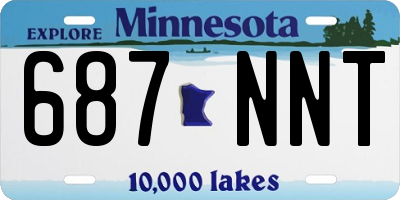 MN license plate 687NNT