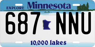 MN license plate 687NNU
