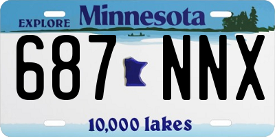 MN license plate 687NNX
