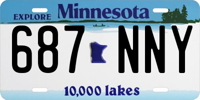 MN license plate 687NNY