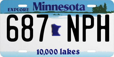 MN license plate 687NPH