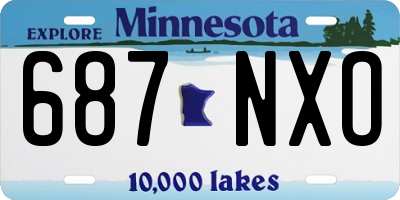 MN license plate 687NXO